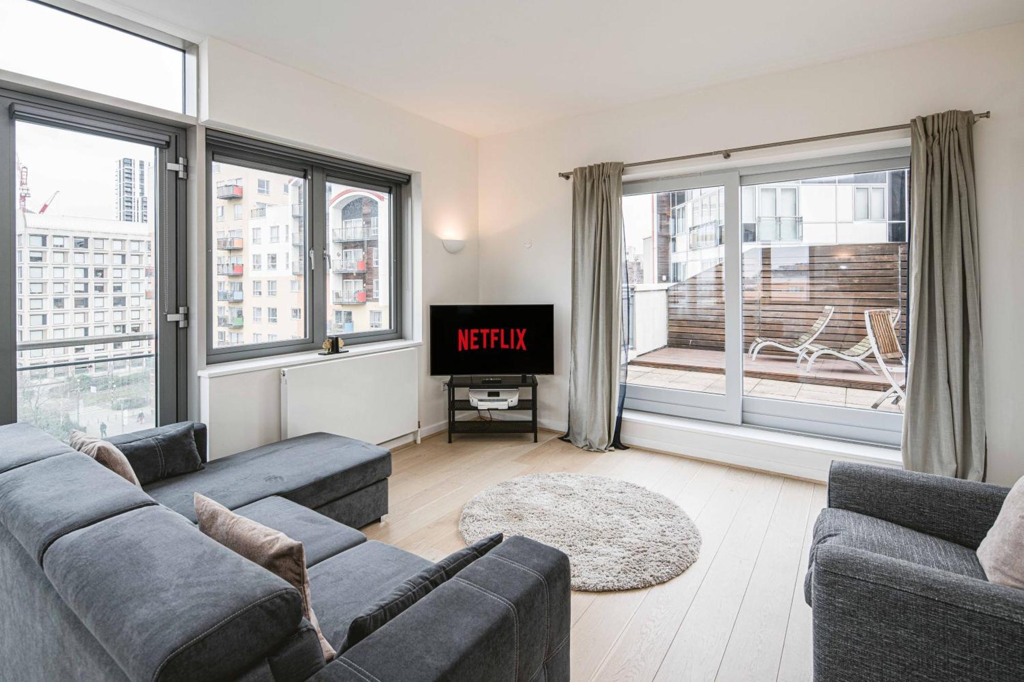Beautiful Penthouse Apartment With Private Terrace In Greenwich Peninsula Londres Extérieur photo